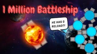 Diep.io  0 Reload Battleship 1 Million unconventional but works