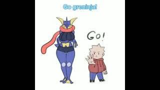 Greninja battles bellsprout. #pokemonmemes #short.