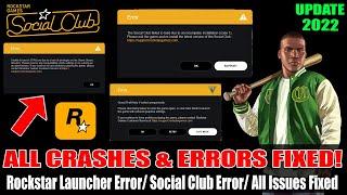  Rockstar Games Launcher Not Responding Problem  Social Club Error - UPDATE ERROR FIXED 2022