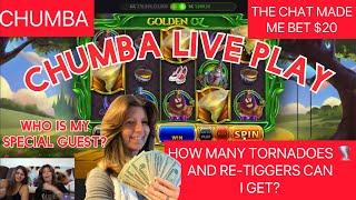 SHELLY WENT LIVE ON CHUMBAWITH A SPECIAL GUESTWHY AM I BETTING $20  #chumbacasino #liveplayslots