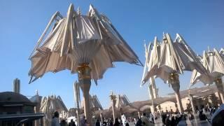 Madina Sharif Roza Mubarak - GUMBAD E KHIZRA - masjid nabawi umbrella