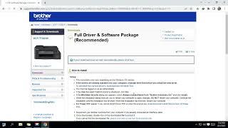 tutorial download driver printer brother