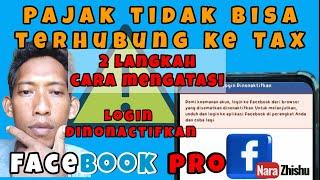 Cara Mengatasi Login Dinonaktifkan di Facebook Saat ngisi akun Pembayaran pajak fbpro