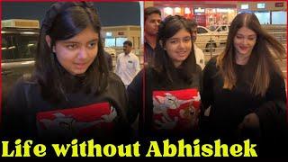 AISHWARYA RAI BACHCHAN with daughterSPOTTED AT AIRPORT DEPARTURE