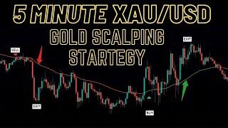 5 MINUTE XAUUSD GOLD  SCALPING STRATEGY  BEST & SIMPLE GOLD SCALPING   COLORED EMA INDICATOR