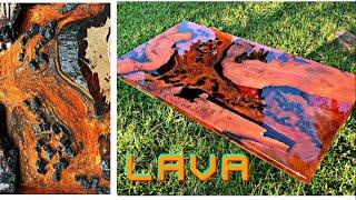 CRAZY Epoxy LAVA TABLE Build  Step By Step Resin  Resin Art