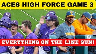 ACES HIGH FORCE GAME 3 TENNESSEE BASEBALL VS EVANSVILLE BASEBALLVOLS BASEBALLNCAA SUPER REGIONALS