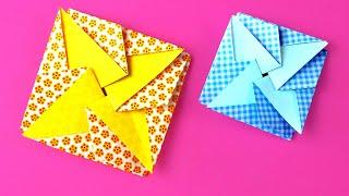 Easy DIY paper envelope origami  without glue. Beautiful origami envelops