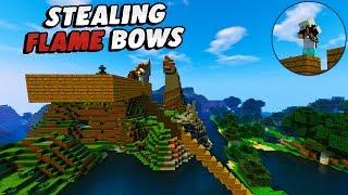 Stealing 3x Flame Bows from a Sky Base Hypixel UHC Highlights