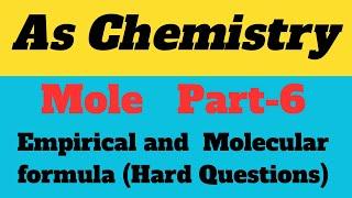 As Chemistry Finding the molecular and empirical formula  difficult question part 6