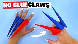 How to make RETRACTIBLE origami CLAWS paper claws