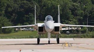 The 1st Boeing F-15QA Advanced Eagle Demo  Spirit of St. Louis Airshow 2024
