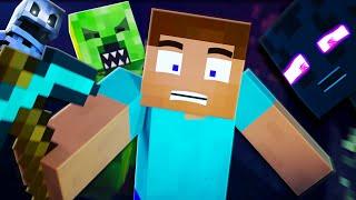 כל MINECRAFT MONSTER RAP  קריפר שלד אנדרמן זומבי פיגמן אוסף אנימציה