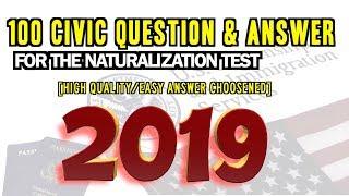 United States Citizenship Naturalization Test 20192020