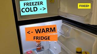 Freezer ICE Cold but Fridge Warm  SOLVED  Frigidaire Kenmore Refridgerator FIX