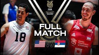  USA vs  SRB - Paris 2024 Olympic Qualification Tournament  Full Match - Volleyball