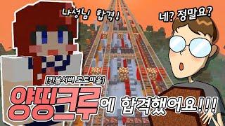 양띵크루에 합격했습니다 마인크래프트  칸봄서버