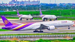 3+ HOURS of Plane Spotting at Bangkok Suvarnabhumi Airport BKK  4K Aircraft Landings & Takeoffs