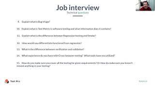 QA technical interview questions