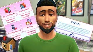 How hard is it to get evicted in the sims 4?