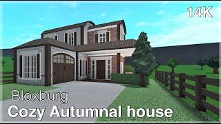 Cozy Autumnal House  Bloxburg Speed Build  Part 1 Smorezz