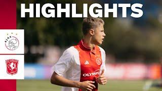 Backheel assist from Emre Ünüvar   Highlights & reactions Ajax O19 - FC TwenteHeracles O19