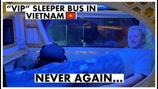 We dont EVER want to get a sleeper bus in Vietnam after this... VIP sleeper bus Hanoi to Sapa