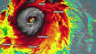 Hurricane Beryl gets a new eye and strengthens
