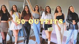 50 OUTFITS for when you have nothing to wear  trendy outfits for EVERY aesthetic & season 