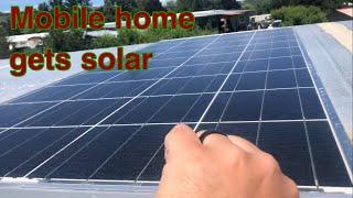 Solar power for mobile home renovation.