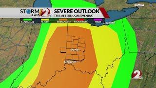 730 a.m. update on possibility of severe weather Sunday night
