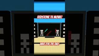 REAL TV with short Movie created with redstone.