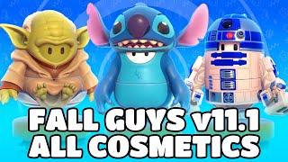 LEAKED FALL GUYS V11.1 UPDATE  Lilo & Stitch Star Wars Fame Pass 13