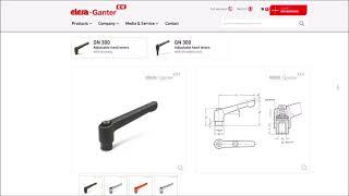 The Elesa+Ganter CAD product configurator