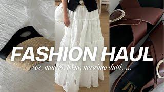 FASHION TRY-ON HAUL  Mango Cos H&M Massimo Dutti ...