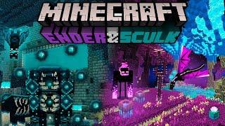 Minecraft 1.22 -  END & SCULK UPDATE TRAILER Deep Dark Dimension Concept