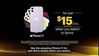 Get the amazing iPhone 11 for $15 mo. w Sprint Flex lease
