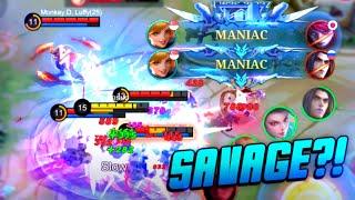 2X MANIAC + SAVAGE ? FANNY KILLING MACHINE  RANK GAMEPLAY  MLBB