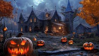 Dark Halloween Autumn House - Dark Piano Sounds Crows Owls And Pumpkins Create A Creepy Atmosphere