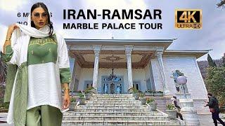 Iran 2023 Ramsar marble palace walking tour  interesting places to visit