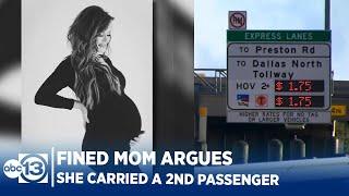 Texas mom argues unborn baby should count as passenger in HOV lane