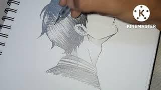 Kageyama Tobio sketch from Haikyuu  Full tutorial