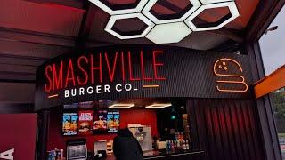 SMASHVILLE BURGER CO_ This in a patrol station in Oldham Delicious Burgers with cheese fries