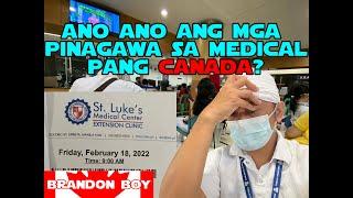 Mga pinagawa sa Medical pang CANADA