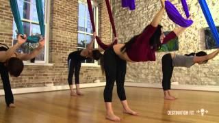 Aerial Hammock Conditioning - FULL Workout - Aerial AsanaYoga - Lydia Michelson-Maverick