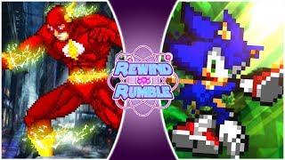 SONIC vs FLASH The Movie Sonic The Hedgehog vs The Flash Animation  Rewind Rumble Movie