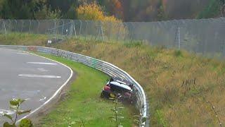 CRASH UNFALL BMW E36 31.10.14 Nordschleife DSK Trackday ACCIDENT