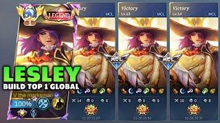 21Kills in MCL + MANIAC - Global Lesley Dominate in MCL - Build Top 1 Global Lesley - MLBB