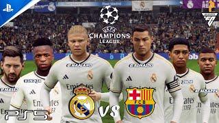 FIFA 24  RONALDO MESSI MBAPPE HAALAND VINI  REAL MADRID vs BARCELONA  UCL FINAL