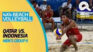 Beach Volleyball 4x4 - Qatar vs Indonesia  Mens Group A Match  ANOC World Beach Games Qatar 2019